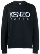 Kenzo Ribbed Crew Neck Logo Sweater - Black
