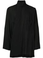 Yohji Yamamoto Wrap Button Shirt - Black