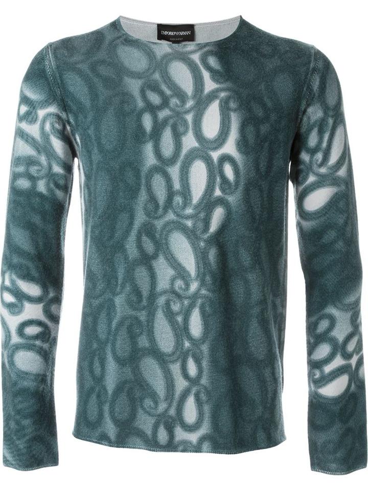 Emporio Armani Fantasy Paisley Print Sweater