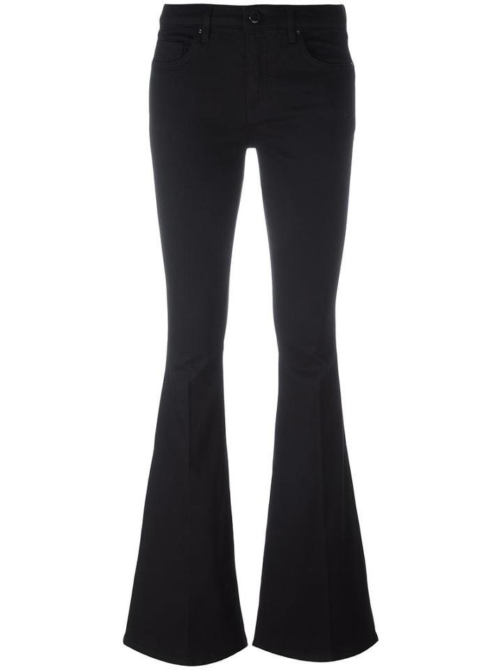 Victoria Victoria Beckham Flared Jeans, Women's, Size: 26, Black, Cotton/polyester/spandex/elastane