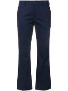 Pt01 Cropped Smart Trousers - Blue