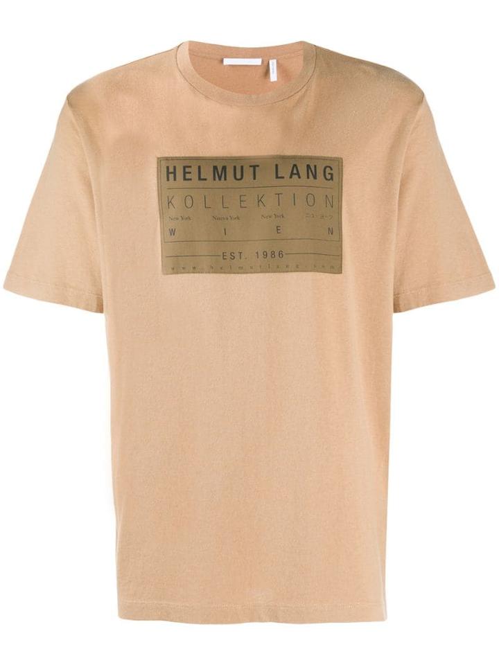 Helmut Lang Logo Patch T-shirt - Brown
