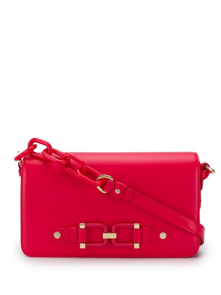 Elisabetta Franchi Rectangle Shoulder Bag - Red