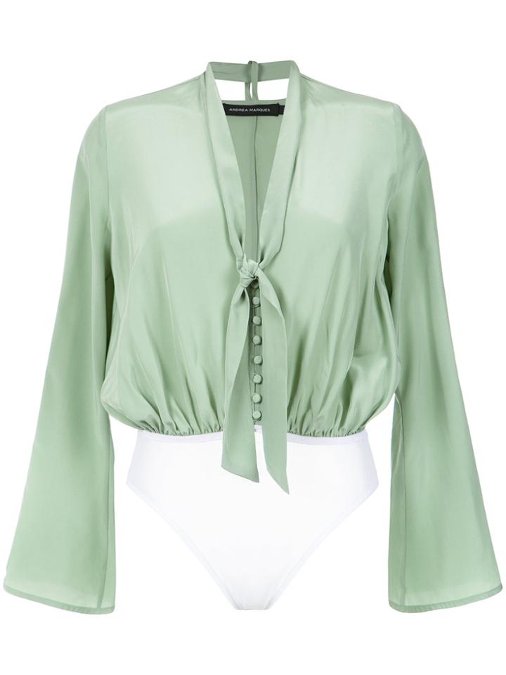 Andrea Marques Bell Sleeves Bodysuit - Unavailable