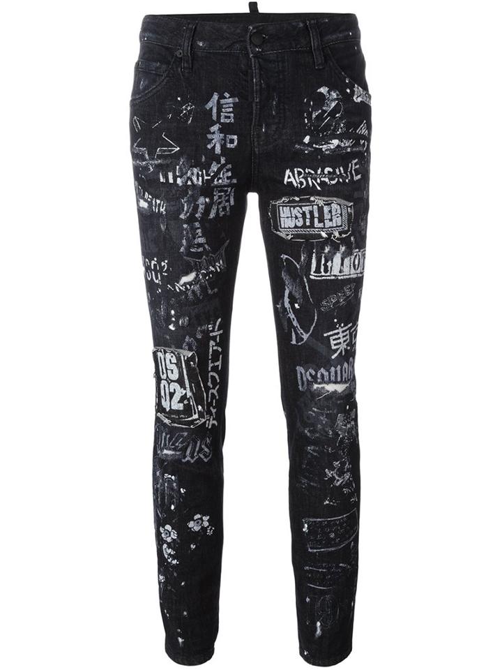 Dsquared2 'cool Girl' Jeans, Size: 38, Black, Cotton/spandex/elastane