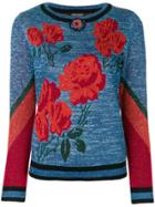 Twin-set Floral Pattern Jumper - Blue