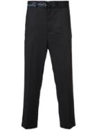D.gnak Printed Tape Belt Trousers - Black