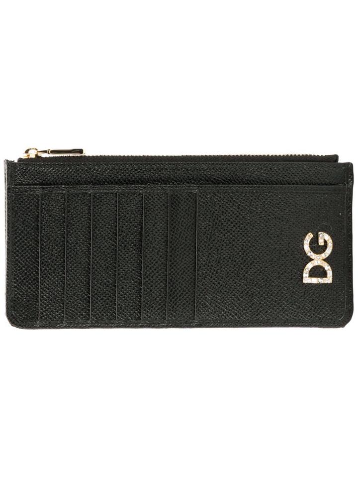 Dolce & Gabbana Logo Plaque Card Case - Black