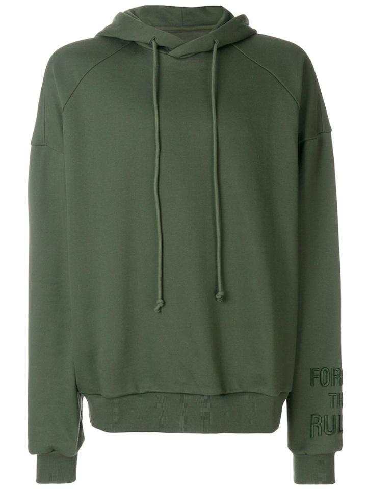 Juun.j Loose Fit Hoodie - Green