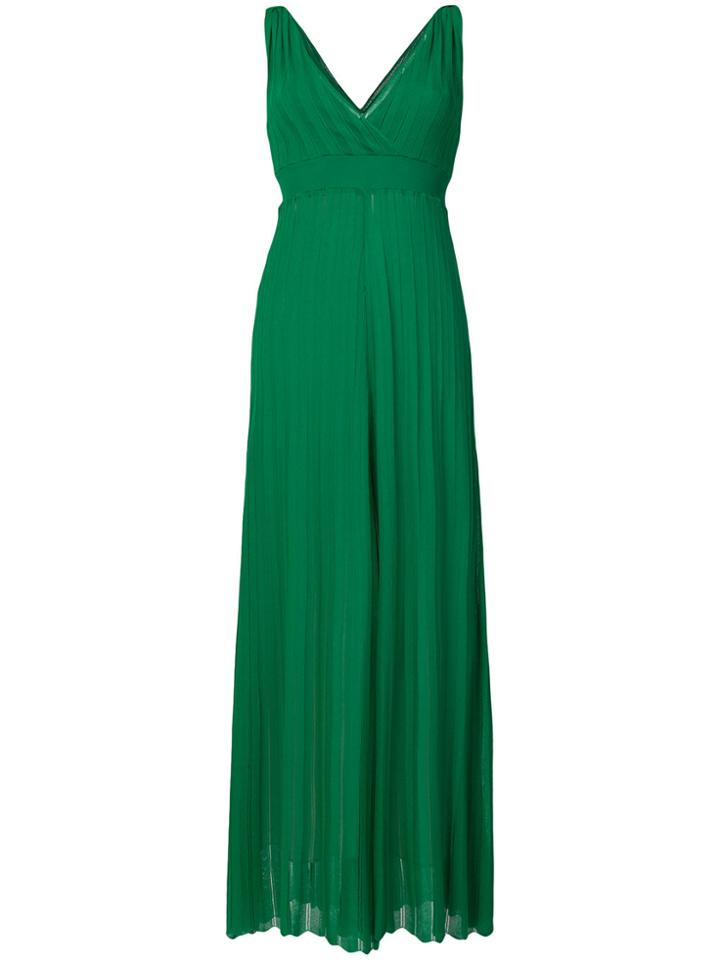 P.a.r.o.s.h. Ribbed V-neck Dress - Green