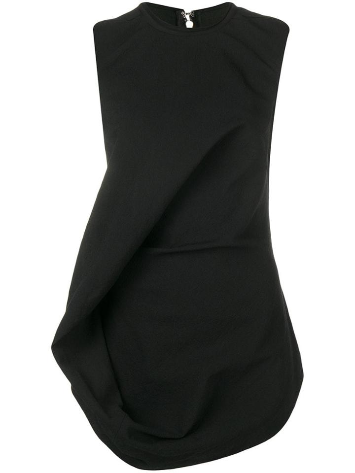 Rick Owens Asymmetric Vest Top - Black