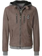 Billionaire Zipped Hooded Jacket - Brown