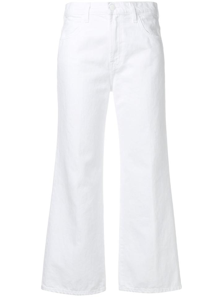 J Brand Cropped Denim Jeans - White