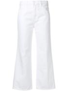J Brand Cropped Denim Jeans - White