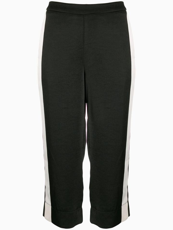 Dkny Monochrome Cropped Trousers - Black