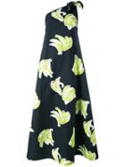 Msgm - Banana Print Dress - Women - Cotton - 42, Black, Cotton