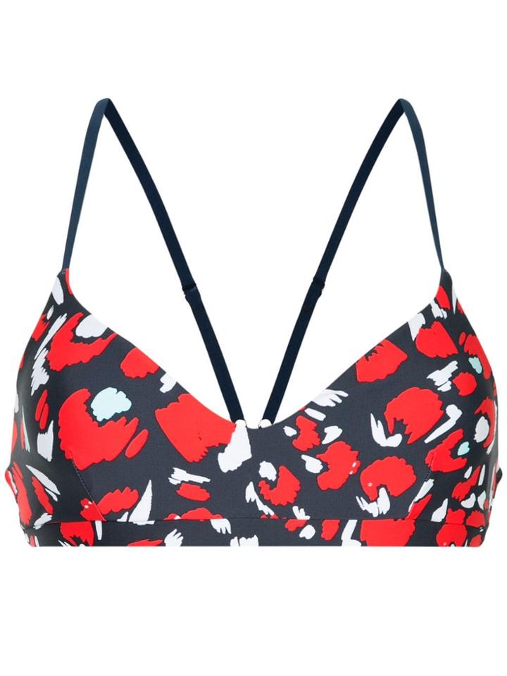 The Upside Print Racerback Sports Bra - Multicolour
