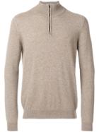 Pringle Of Scotland Zipped Neck Jumper - Oatmeal