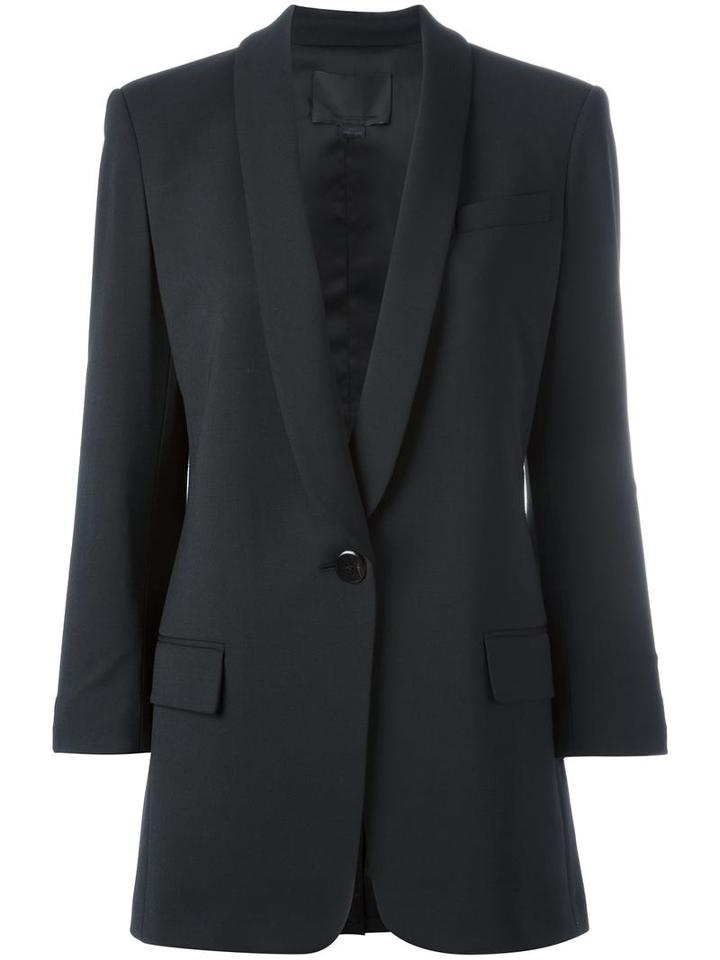 Alexander Wang Shawl Lapel Blazer, Women's, Size: 4, Black, Polyester/spandex/elastane/virgin Wool