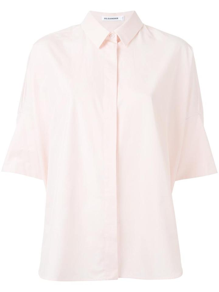 Jil Sander Shortsleeve Shirt, Women's, Size: 32, Pink/purple, Cotton