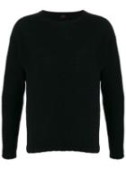 Mp Massimo Piombo Slim-fit Crew-neck Jumper - Blue