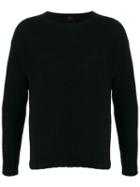 Mp Massimo Piombo Slim-fit Crew-neck Jumper - Blue