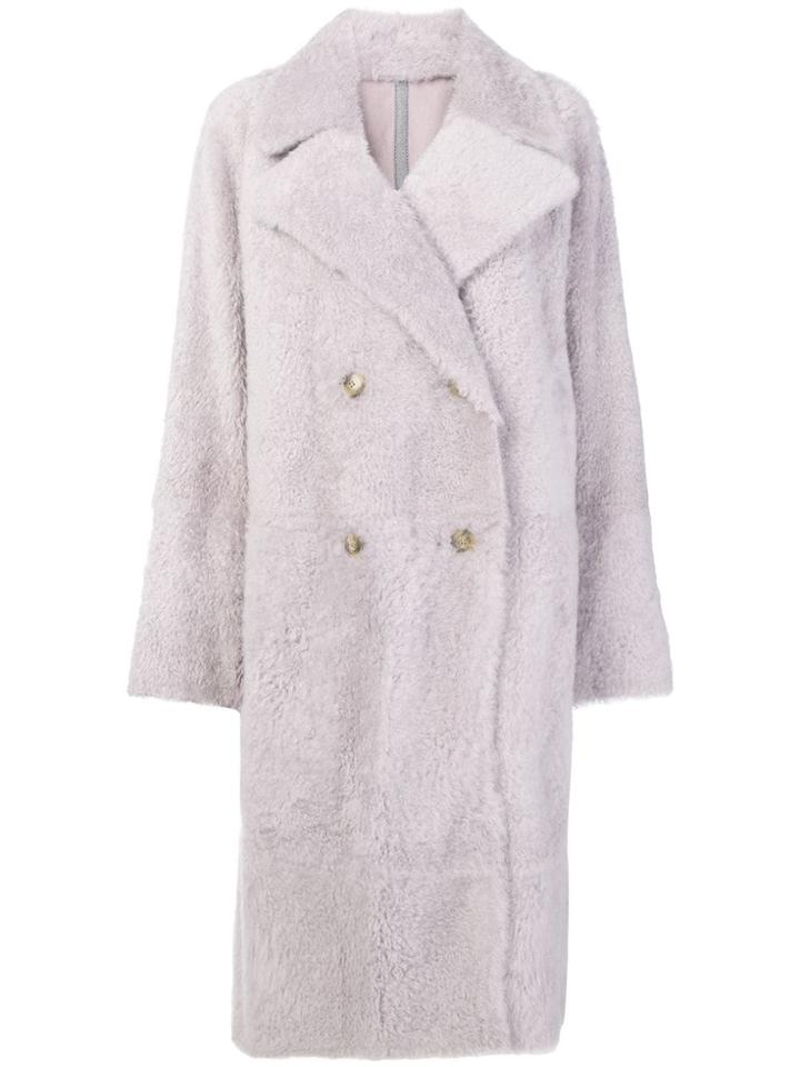 Yves Salomon Lacon Coat - Pink & Purple