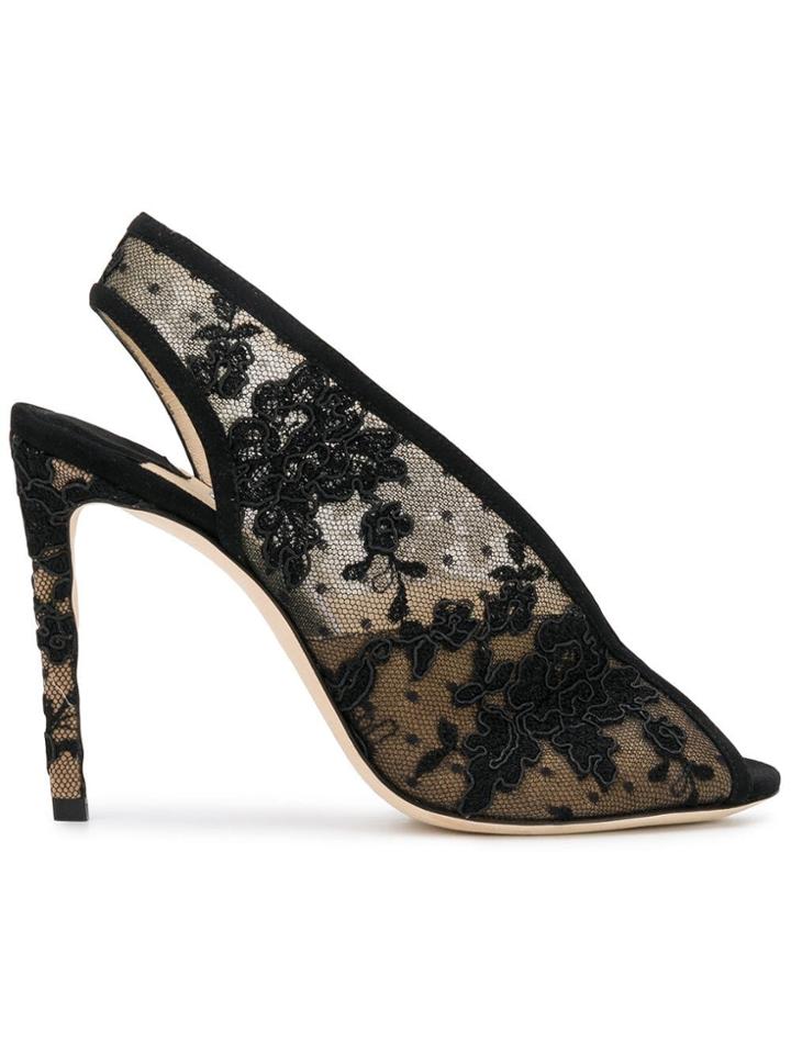 Jimmy Choo Shar 100 Sandals - Black