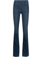 Frame Denim Flared Jeans, Women's, Size: 26, Blue, Cotton/polyester/spandex/elastane
