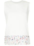 Coohem Fringe Hem Vest - White