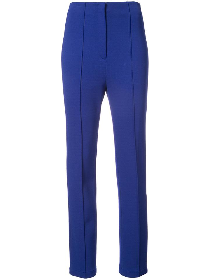 Dvf Diane Von Furstenberg High-waisted Skinny Trousers - Blue