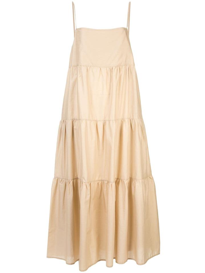 Matteau Tiered Summer Dress - Brown