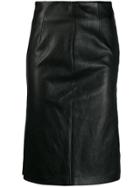 Prada Fitted Midi Skirt - Black