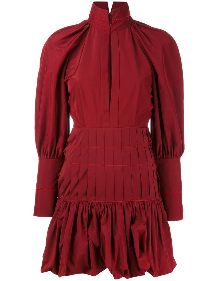 Ellery - Puff-style Mini Dress - Women - Polyester - 8, Red, Polyester