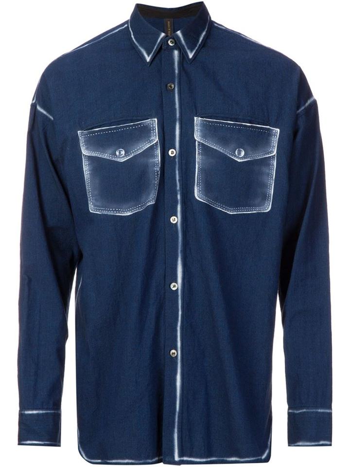 Mihara Yasuhiro Printed Chest Pocket Shirt