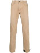 424 Fairfax Classic Straight Leg Trousers - Brown