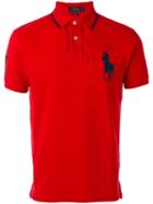Polo Ralph Lauren Logo Patch Polo Shirt, Men's, Size: Medium, Red, Cotton