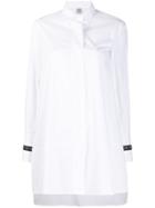 Eleventy Crystal Embellished Cuffs Tailored Shirt - White
