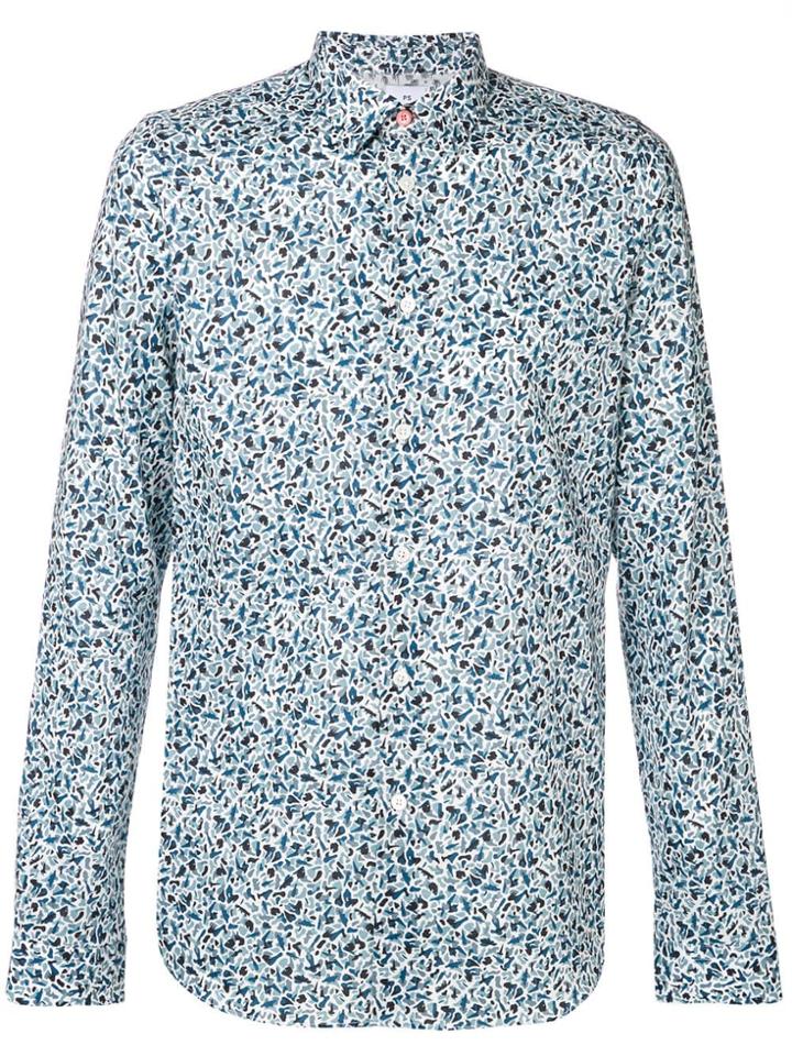 Ps By Paul Smith 'fox Camouflage' Print Shirt - White