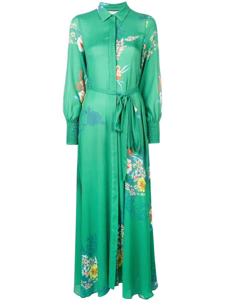 Alexis Floral Print Dress - Green