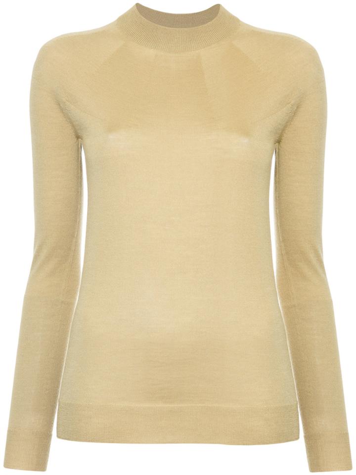 Lemaire Rib Knit Sweater - Yellow & Orange