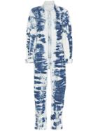 Stella Mccartney Tie-dye Bleached Denim Boilersuit - Blue