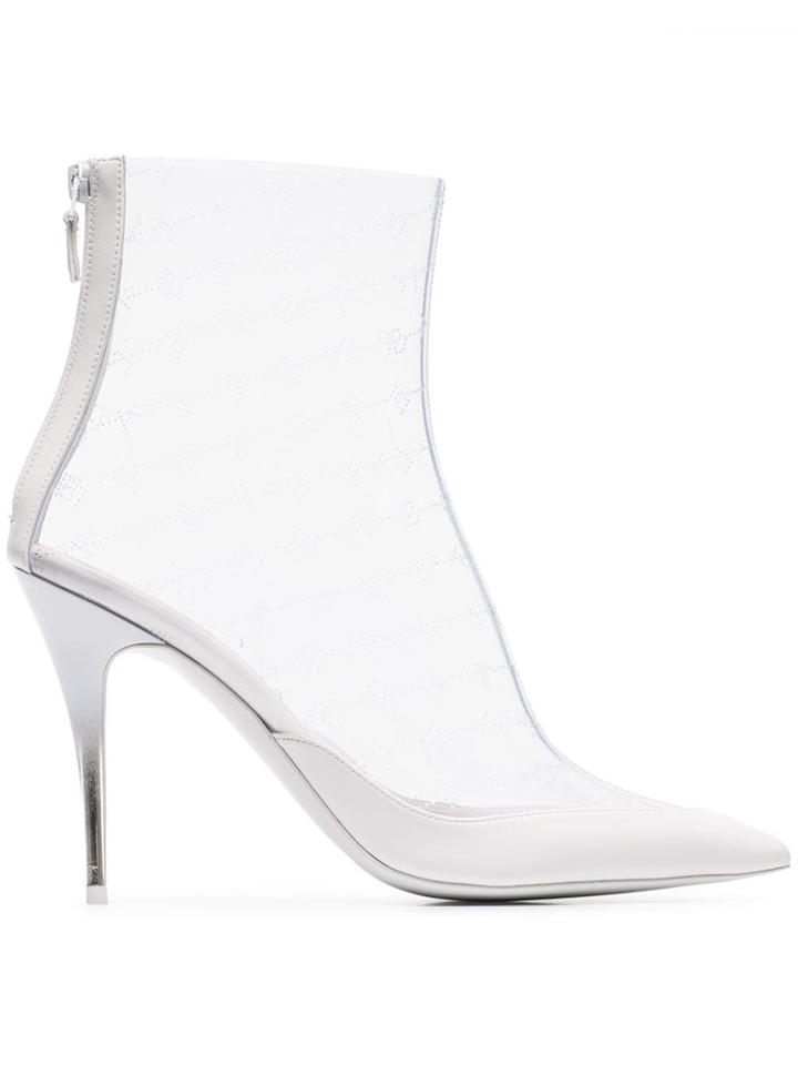 Stella Mccartney Transparent Pvc 105 Ankle Boots - White