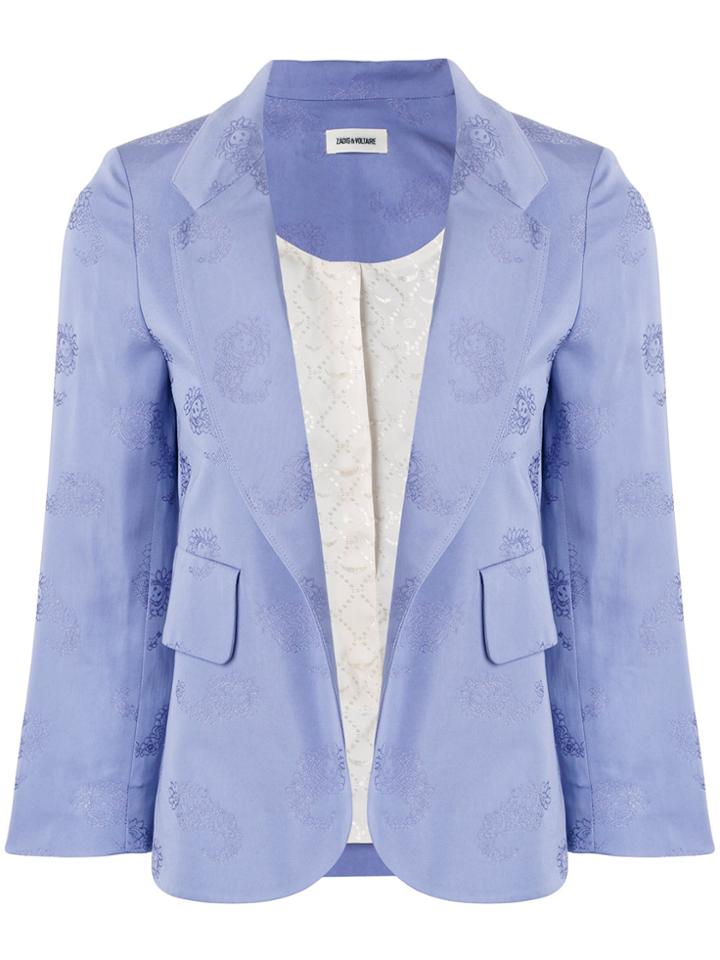Zadig & Voltaire Classic Fitted Blazer - Pink & Purple