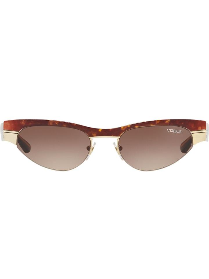 Vogue Eyewear Gigi Hadid Capsule Low Frame Sunglasses - Brown