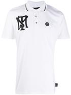 Philipp Plein Logo Short-sleeve Polo Shirt - White