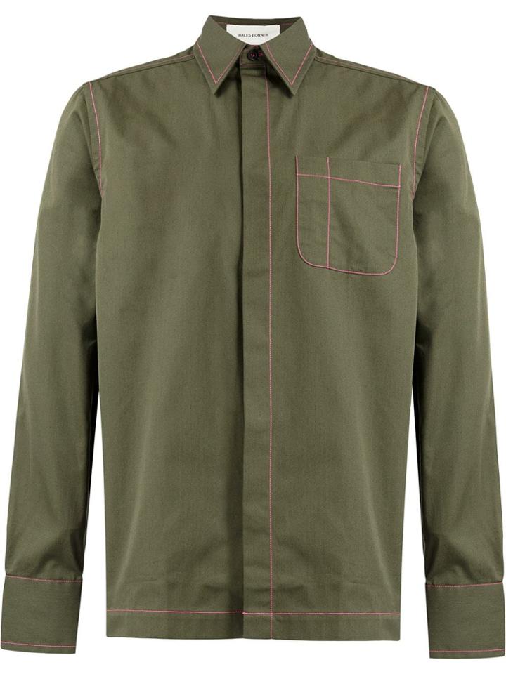 Wales Bonner Chest Pocket Shirt - Green