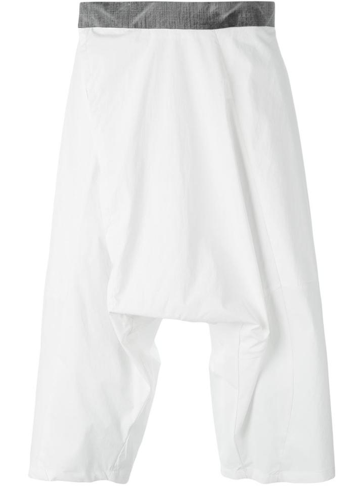 Lost & Found Ria Dunn Drop Crotch Shorts, Men's, Size: Small, White, Cotton/polyurethane