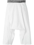 Lost & Found Ria Dunn Drop Crotch Shorts, Men's, Size: Small, White, Cotton/polyurethane