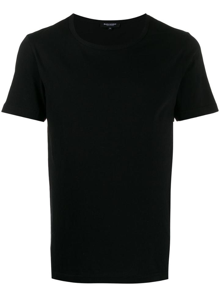 Ron Dorff Short Sleeved Cotton T-shirt - Black